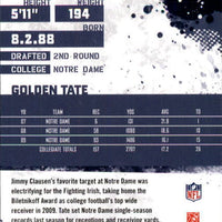 Golden Tate 2010 Score Series Mint Card #345