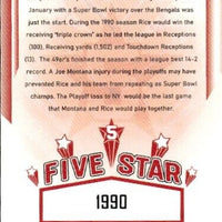 Jerry Rice 2023 SAGE Five Star Silver Series Mint Card #FS-3