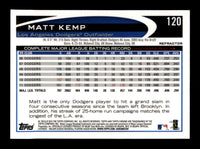 Matt Kemp 2012 Topps Chrome Orange Refractor Series Mint Card #120
