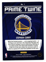 Stephen Curry 2022 2023 Panini Hoops Prime Twine Series Mint Card #1
