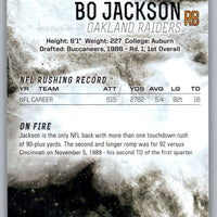 Bo Jackson 2014 Topps Fire Flame Foil Series Mint Card #65