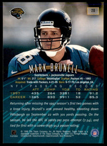 Mark Brunell 1998 Topps Finest Series Mint Card #20