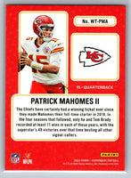 Patrick Mahomes II 2022 Panini Contenders Winning Ticket Green Series Mint Card #WT-PMA
