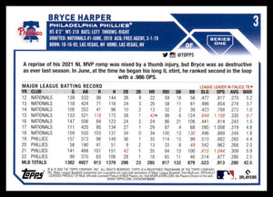 Bryce Harper 2023 Topps Series Mint Card #3