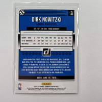 Dirk Nowitzki 2018 2019 Panini Donruss Holo Orange Laser Series Mint Card #40
