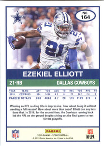 Ezekiel Elliott 2019 Panini Score Series Mint Card #164