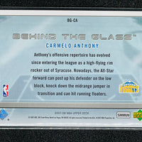 Carmelo Anthony 2007 2008 Upper Deck First Edition Behind The Glass Series Mint Card #BG-CA