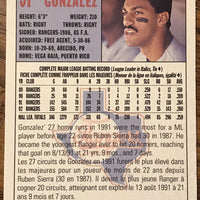 Juan Gonzalez 1993 O-Pee-Chee Series Mint Card #97