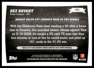 Dez Bryant 2010 Topps Peak Performance Series Mint Card #PP5