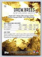 Drew Brees 2014 Topps Fire Series Mint Card #73
