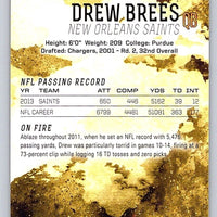 Drew Brees 2014 Topps Fire Series Mint Card #73