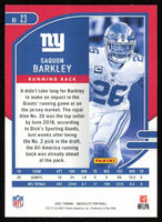 Saquon Barkley 2021 Panini Absolute Series Mint Card #23
