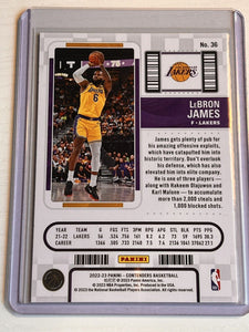 LeBron James 2022 2023 Panini Contenders Game Ticket GREEN Series Mint Card #36