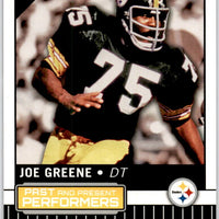 Troy Polamalu and Joe Greene 2015 Topps Past and Present Performers Series Mint Card #PPP-PG