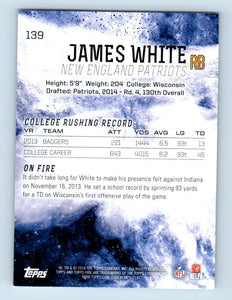 James White 2014 Topps Fire Series Mint Rookie Card #139