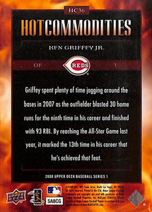 Ken Griffey Jr. 2008 Upper Deck Hot Commodities Series Mint Card #HC36