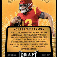 Caleb Williams 2023 Leaf Draft Award Winners Rookie Green Series Mint Card #14