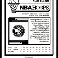 Kobe Bufkin 2023 2024 Panini NBA Hoops Purple Series Mint Rookie Card #246