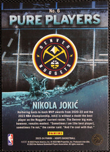 Nikola Jokic 2023 2024 Panini Hoops Pure Players Series Mint Card #6