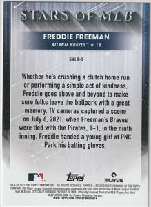 Freddie Freeman 2022 Topps Stars Of MLB Series Mint Card #SMLB-3