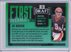 Joe Burrow 2023 Leaf Draft First Overall Gold Series Mint Card #10