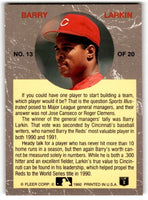 Barry Larkin 1992 Ultra All-Stars Series Mint Card #13
