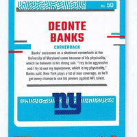 Deonte Banks 2023 Panini Donruss Rated Rookie Portraits Series Mint Card #50