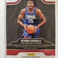 Mfiondu Kabengele 2019 2020 Panini Prizm Sensational Swatches Series Mint Player Worn Materials ROOKIE Card #SS-MKB