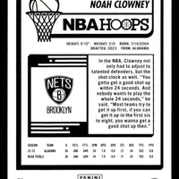 Noah Clowney  2023 2024 Panini Hoops Series Mint Rookie Card #280