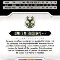 Giannis Antetokounmpo 2019 2020 Panini Chronicles Playbook Series Mint Card #178