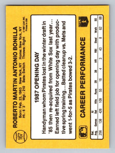 Bobby Bonilla 1987 Donruss Opening Day Series Mint Rookie Card #167