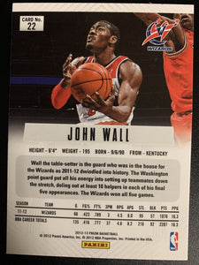 John Wall 2012 2013 Panini Prizm Series Mint Card #22  First Year Of Prizm