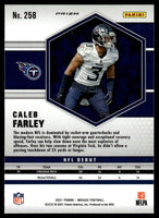 Caleb Farley 2021 Panini Mosaic Pink Prizm Series Mint Rookie Card #258
