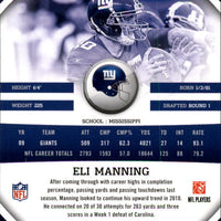 Eli Manning 2010 Panini Gridiron Gear Series Mint Card #98