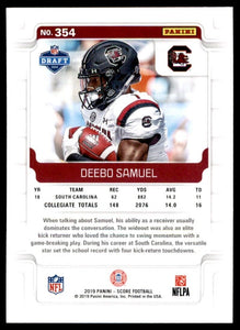 Deebo Samuel 2019 Panini Score Series Mint Rookie Card #354