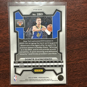 Donte DiVincenzo 2023 2024 Panini Prizm Series Mint Card #280