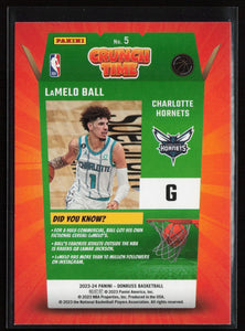 LaMelo Ball 2023 2024 Panini Donruss Crunch Time Series Mint Card #5