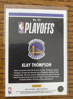 Klay Thompson 2022 2023 NBA Hoops Road to the Finals Second Round Series Mint Card #45  Only 999 Made
