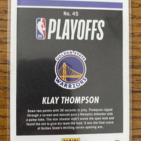 Klay Thompson 2022 2023 NBA Hoops Road to the Finals Second Round Series Mint Card #45  Only 999 Made