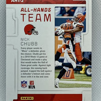 Nick Chubb 2019 Score All Hands Team Series Mint Card #AHT-2