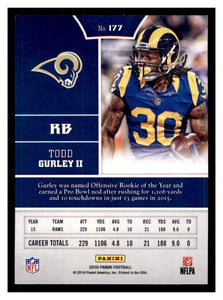 Todd Gurley 2016 Panini Series Mint Card #177