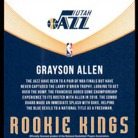 Grayson Allen 2018 2019 Panini Donruss Rookie Kings Series Mint Card #30