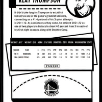 Klay Thompson 2021 2022 Panini Hoops Series Mint Card #8