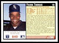 Frank Thomas 1991 Score Series Mint Card #840
