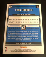 Evan Fournier 2018 2019 Panini Donruss Holo Orange Laser Series Mint Card #19
