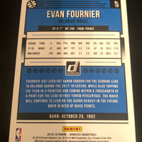 Evan Fournier 2018 2019 Panini Donruss Holo Orange Laser Series Mint Card #19