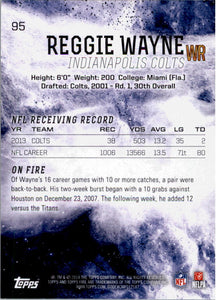 Reggie Wayne 2014 Topps Fire Series Mint Card #95