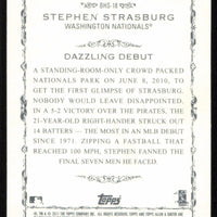 Stephen Strasburg 2011 Topps Allen & Ginter Highlight Sketches Series Mint Card BHS-18