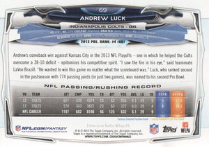 Andrew Luck 2014 Topps Series Mint Card #69