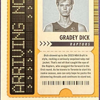 Gradey Dick 2023 2024 Panini NBA Hoops Arriving Now Series Mint Card #2